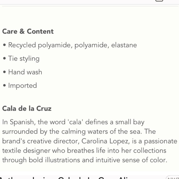 Anthropologie x Cala de La Cruz Alison One-Piece Strapless Swimsuit - Picture 11 of 13